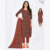 Pranjul Cotton Straight Pant Salwar Suit - P2655